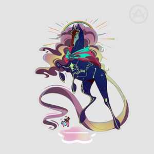 Support en acrylique OEM ODM Jayvik Jayce Viktor Arcane Herald Horse, transparent ou holographique - Product Image 4