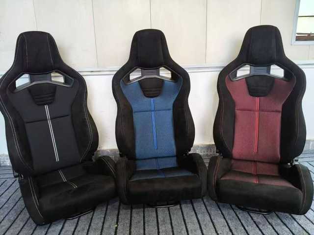Luxury Leather Racing Bucket Car Seats PVC Sport Seat Adjustable and Comfortable Design for BMW Honda Vehicles