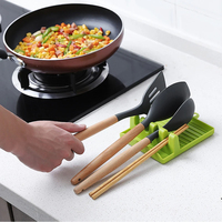 Support de cuillère en plastique, organisateur de cuisine pour fourchette, spatule, support de cuillère, support de rangement pour couverts, support de couvercle de pot
