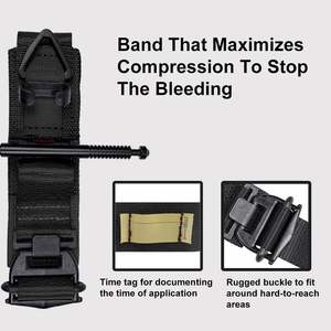 चिकित्सा आउटडोर आपातकालीन ifak पहली सहायता के लिए 4 और 5 sc धातु सामरिक टूर्निकेट - Product Image 5