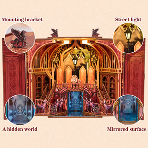 Hamaileon Nuovissimo Kit Fai-da-Te Book Nook, Modello Assemblato a Mano, Armadio Magico, Puzzle 3D in Legno, Adatto Come Ornamento per Scaffali <span class=keywords><strong>e</strong></span> Scrivanie - Product Image 3