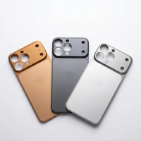Protection intégrée de luxe pour iPhone 17, 16, 15 Pro, 17 Air, 14 – Film mat fin à effet peau avec grande fenêtre, application facile