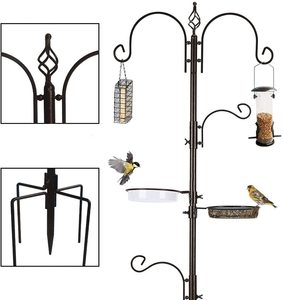 Outdoor Garden Bird Feeding Station <strong>Feeder</strong>,Hanging Metal Bird <strong>Feeder</strong> Watching Bird Feeding Rack - Product Image 3