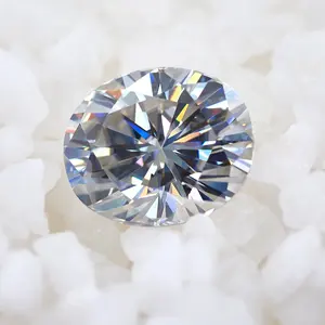 Dvvs ความชัดเจนรูปไข่สีขาวสูญเสียเพชร Moissanite 1ct- 8ct 5*7mm-10*14มม. ใบรับรอง GRA ส่องแสงเพชร Moissanite