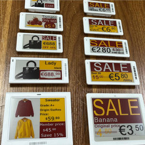 electronic shelf label wifi support 2.13 inch outdoor esl display eco friendly price tag for supermarket ESL solution custom - Product Image 1