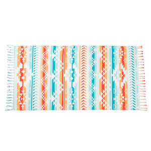 Toalla de playa turca de poliéster con estampado geométrico de secado rápido de 100x180 cm con borlas para uso en la playa - Product Image 4