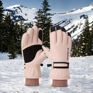 Custom Logo Insulated Polyester Outdoor Motorcycle Touchscreen Snow Waterproof Snowboard Winter <b>Womens</b> <b>Ski</b> <b>Gloves</b> Sports - Product Image 3