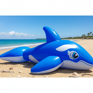 Juego Inflable Flotante de Ballena Azul Gigante para Piscina, Ideal para Campamentos, Playas y Uso Comercial, Material de PVC, Diseño Personalizado - Product Image 2