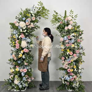 DKB usine artificielle en gros 2024 nouvelle soie artificielle mariage arc fleurs arc fleur panneau pour mariage - Product Image 6