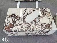 Meubles en pierre Table basse violette Marbre Salon Table basse de luxe naturelle Calacatta Violet