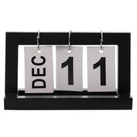 Calendrier de bureau en bois avec blocs personnalisés, forme sculptée, pour la maison, accessoires pour papier-notes, boîte à stylos