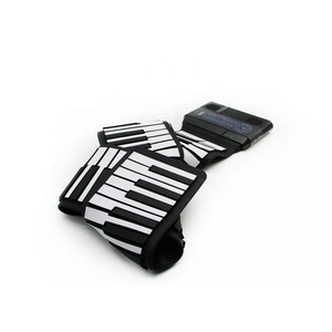 <span class=keywords><strong>Teclado</strong></span> electrónico plegable de Piano <span class=keywords><strong>enrollable</strong></span> de silicona Flexible de 88 teclas portátil de estilo moderno para niños - Product Image 1