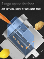 Automatische Fruit Citroen Aardappel Chip Slicer/Kool Shredder/Lotus Wortel Sliver