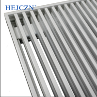 Grille d'alimentation en air en aluminium légère à surface lisse pour la circulation de l'air intérieur, diffuseur d'air à 0 degré