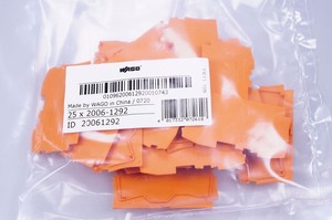 1 Brand New Original Item Plc 2006-1292 Closing- and Intermediate Plate Mm Thick Orange <strong>Vpe</strong> 25 Pcs Product - Product Image 1