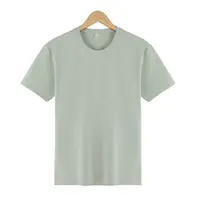 Hochwertige T-Shirts Stickerei Benutzer definiertes Etikett Kein Name Marke Plain Cotton T-Shirts Großhandel 99 Airlume gekämmt und Rings pun
