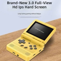 Console de jeu V90 POWKIDDY, console de jeu pliable, mini écran HD IPS de 3 pouces, stockage de 16 Go, 16 Mo de RAM, système open source intégré, 1020 mAh