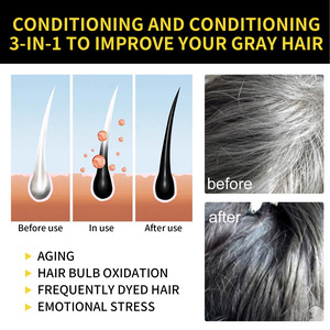 Shampoo colorant pour cheveux EELHOE, essence de renouée multiflore, noir, hydratant, nettoyant pour cheveux, réparation, shampooing doux - Product Image 6