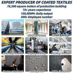 قماش ستائر معتم 100% بوليستر مايكروفايبر منسوج مصبوغ ومطلي سادة - Product Image 6