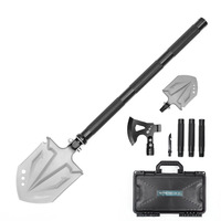 Ensemble de hache de pelle tactique multifonction portable Hache et pelle de survie de camping