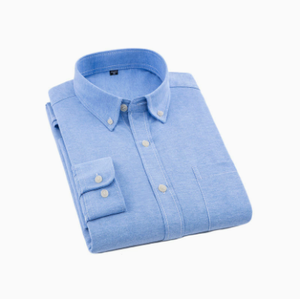 Nuova <span class=keywords><strong>Camicia</strong></span> da Uomo in Cotone Oxford Bianco con Logo Personalizzato, Manica Lunga - Product Image 4