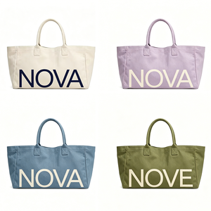 Bolso de Mano Personalizado con Diseño Estructurado en Forma de Barco Horizontal, Bolso de Lona <span class=keywords><strong>Grande</strong></span> con Múltiples Compartimentos para Viajes de Fin de Semana, Playa y Más - Product Image 1