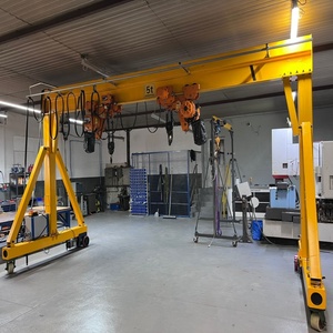 Mini-grue électrique portable sans rail pour atelier, à mouvement flexible, pour divers équipements mécaniques, capacités 1t/2t/3t/5t/10t/15t - Product Image 1