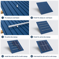Système de montage de panneaux solaires lestés sur mesure OEM pour toits plats, durée de vie de 25 à 30 ans, inclinaison réglable de 0 à 60°, vent de 60 m/s+