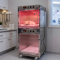 Cage de thérapie oxygénée et de réchauffement infrarouge professionnelle pour animaux de compagnie XY ACQY pour les cliniques vétérinaires et la convalescence