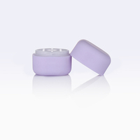 Conteneurs de déodorant vides lavande colorée violet rose bleu givré mignon 7g boîte de baume à lèvres de forme carrée en plastique