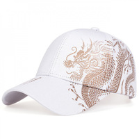 Gorra de Béisbol con Estampado de Dragón Estilo Chino, Unisex, Streetwear, Hip Hop, Ajustable, con Cierre a Presión, Protección, Gorra Deportiva Casual