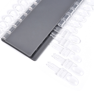 Palette de présentation de vernis gel 24 couleurs, nouvelle conception, présentoir à ongles détachable, nuancier transparent ovale pour faux ongles - Product Image 5