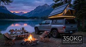Carpa de Techo Rígida de Acero Inoxidable para RAM 1500, Toyota Tacoma 3.ª Gen, <span class=keywords><strong>Nissan</strong></span> Frontier D22 Overland, 301L-400L, 2011-2016 - Product Image 4