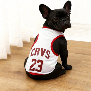 도매 여름 클래식 스타일 대형 여러 가지 빛깔의 폴리 에스터 개 티셔츠 럭셔리 애완 동물 의류 빈 개 셔츠 애완 동물 티셔츠 - Product Image 5