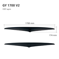 GY1700 Big Blade Efoil Wassersport Kohlefaser Wing Foil Elektrisches Surfbrett Anfänger Surf Foils für Wasserspaß Surfen Hydrofoil