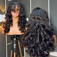 Cheveux Remy Super Double Drawn Fumi Bouclés Fantaisie, Prix de Gros, Cuticules Alignées, Cheveux Vierges Bruts Indiens et du Vietnam, Effet Rebondissant
