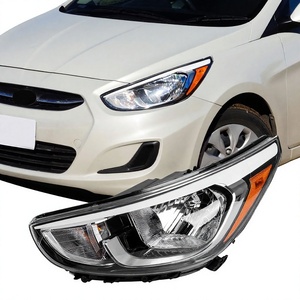 Compatible con Accent 2015-2017, Faros Delanteros con Lentes Transparentes Impermeables con Bombillas Halógenas 921011R710 (Lado del Conductor) - Product Image 1
