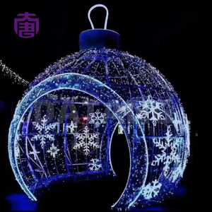 3D LED Christmas Bauble Arch Motif <b>Light</b> for Park Garden Plaza and Seasonal Holiday Decoration - Product Image 6