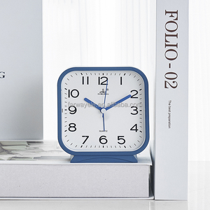 นาฬิกาปลุกแบบแอนะล็อกตั้งโต๊ะขนาดเล็กนาฬิกาตั้งโต๊ะแบบย้อนยุคใช้แบตเตอรี่นาฬิกาตั้งโต๊ะโลหะแบบเลื่อนได้พร้อมกลไกการเคลื่อนที่แบบใช้มือปลุก - Product Image 3