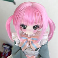 Perruques mignonnes pour poupées BJD avec frange 1/3, 100 % fibres haute température pour accessoires de poupées articulées Hairmay HMK-2807