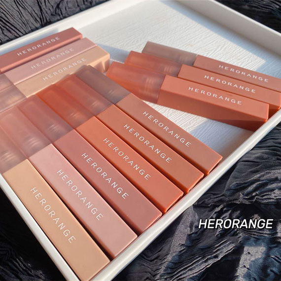 HERORANGE нюдовые блески для губ, пигментированные роскошные матовые Жидкие помады от поставщиков