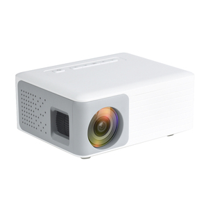โปรเจคเตอร์ LED ขนาดเล็ก 720P แบบพกพา HD Smart Beamer 3D สำหรับบ้านและเด็ก โปรเจคเตอร์มัลติมีเดียขนาดเล็ก ขายส่งจากโรงงาน EU - Product Image 1