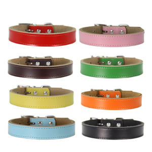 Collares para Perro de Cuero Genuino, Herrajes Resistentes, Cuero de Grano Completo Ultra Suave y Cómodo, Hebilla de Metal, <span class=keywords><strong>Collar</strong></span> de Correa Gruesa - Product Image 1