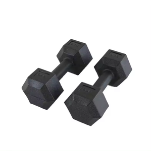 ยางดัมเบลหกเหลี่ยมทำจากซีเมนต์เป็นมิตรต่อสิ่งแวดล้อมน้ำหนักเบา2.5กก. และน้ำหนักเบาจาก<span class=keywords><strong>100lbs</strong></span> - Product Image 5