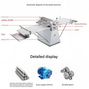 Mini Laminoir à Pâte Électrique de Table <span class=keywords><strong>Pliable</strong></span> pour Usage Domestique, Idéal pour Petites Boulangeries, Pizzas <span class=keywords><strong>et</strong></span> Empanadas - Product Image 6