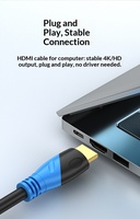 Cable HDR de 1.5m-15m con Revestimiento de PVC Chapado en Oro y Blindaje Combinado, 4K 60Hz 18Gbps, para TV, PC y Proyector