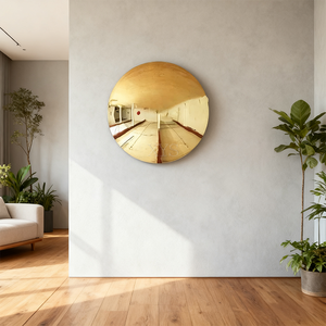 Plafond et décoration murale de <span class=keywords><strong>miroir</strong></span> convexe en acier inoxydable moderne pour les villas de <span class=keywords><strong>chambre</strong></span> à coucher Technique de coulée Thèmes d'amour et de musique - Product Image 6
