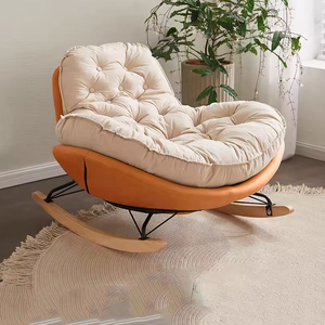 Nordic Style Single Leisure Rocking <b>Chair</b> Balcony Courtyard Living Room Comfortable Lazy Sofa <b>Chair</b> - Product Image 2