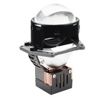 Projecteur Laser LED H4 Super Lumineux avec Lentille Bi-LED 3 Pouces 90W 9500lm, Installation Destructrice Standard