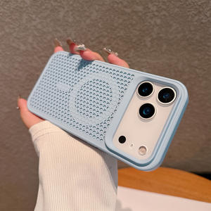 Coque de Téléphone Magnétique à Dissipation Thermique en Nid d'Abeille pour <span class=keywords><strong>iPhone</strong></span> 15 Pro Max 14 15 16 17, Accessoires de Téléphone pour Coque <span class=keywords><strong>iPhone</strong></span> 17 Pro Max - Product Image 4